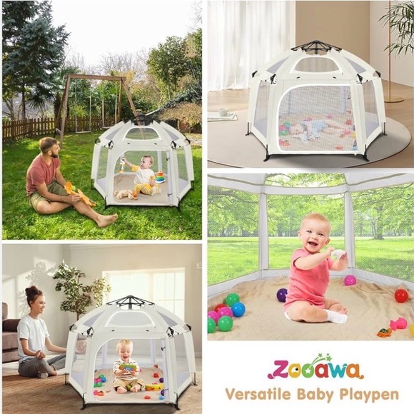 Portable Toddler Playpen / Tent Removable Indoor and Outdoor with Travel Bag, - Picture 7 of 15